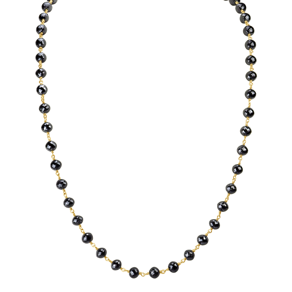 Necklace with black diamonds Dark Melody