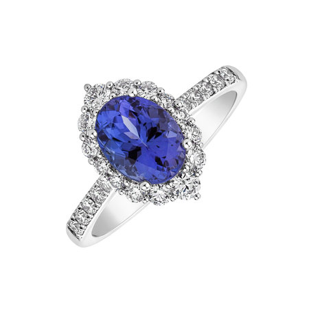 Diamond ring with Tanzanite Tanzania Treasure