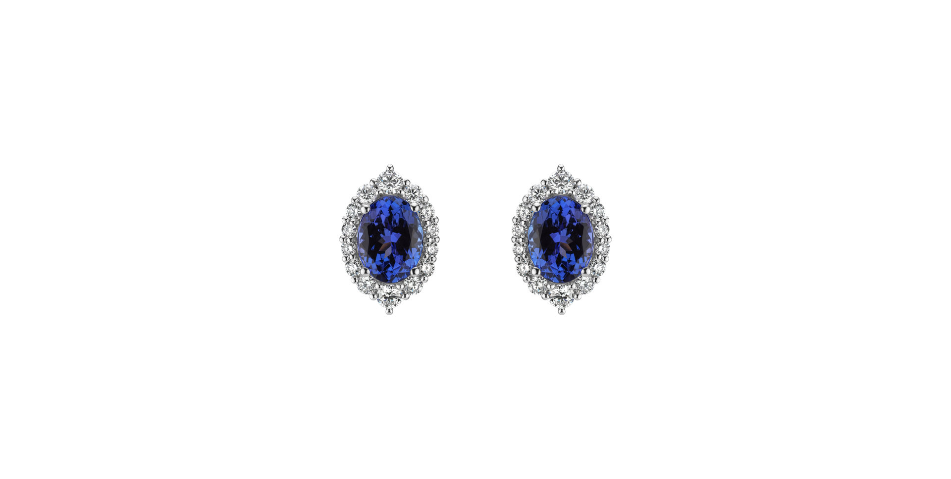 Diamond earrings with Tanzanite Tanzania Treasure