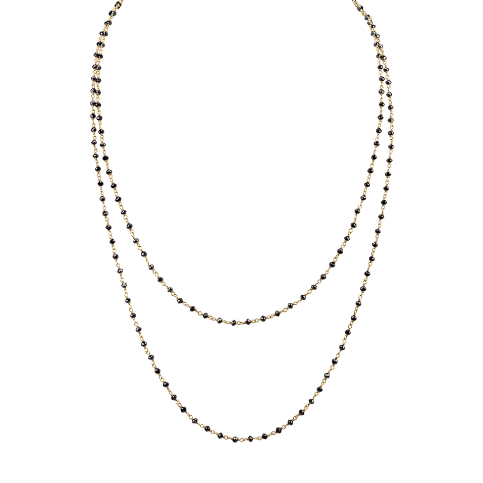 Necklace with black diamonds Dark Melody