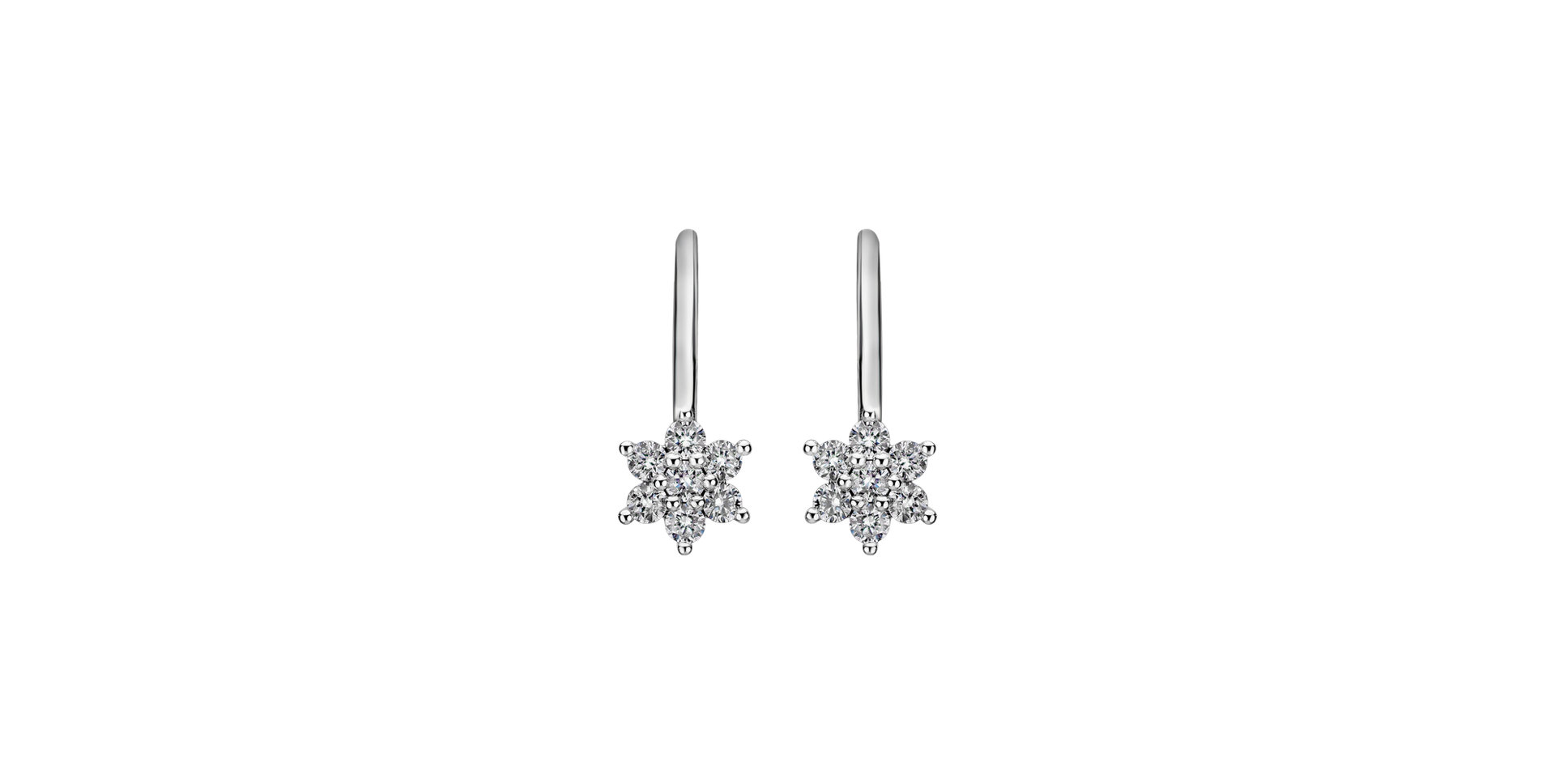 Diamond earrings Magic Snowflakes