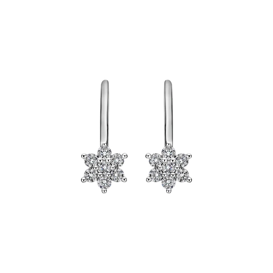 Diamond earrings Magic Snowflakes