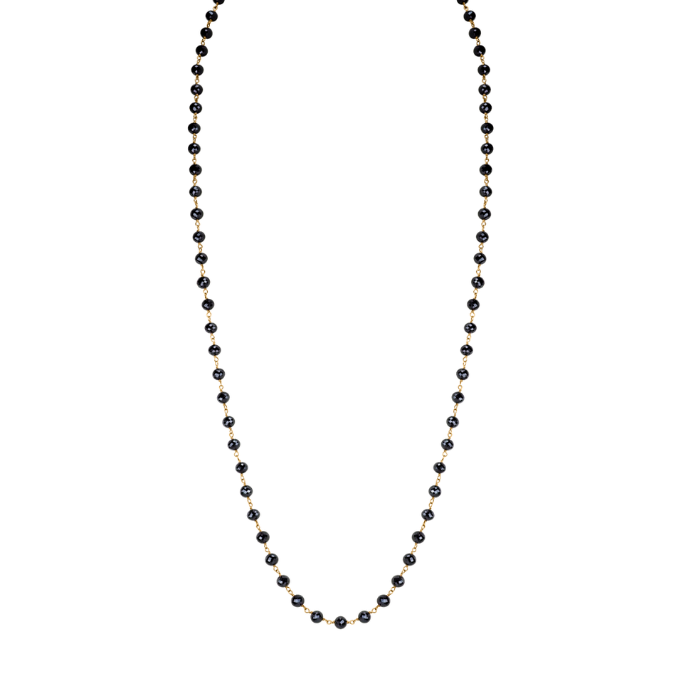 Necklace with black diamonds Dark Melody