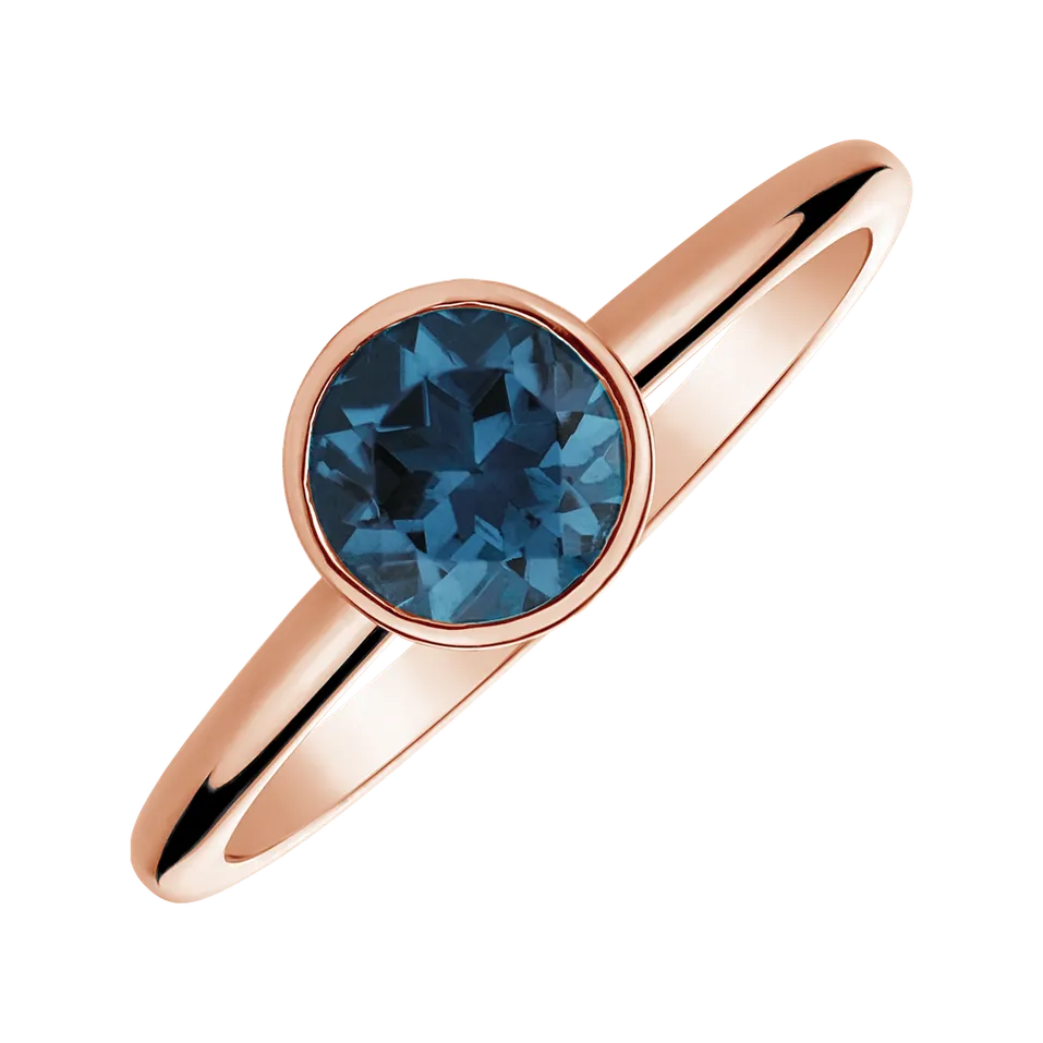 Ring with Topaz London Bonbon