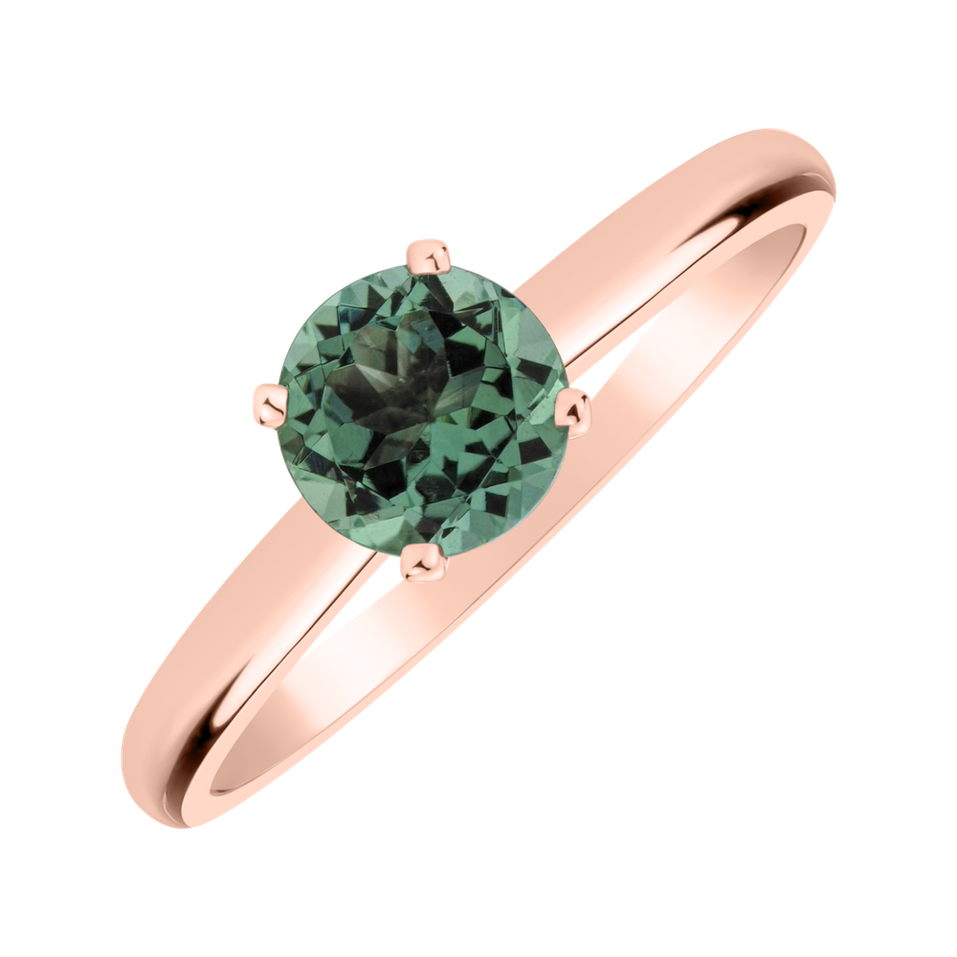Ring with Turquoise Tourmaline Bonbon