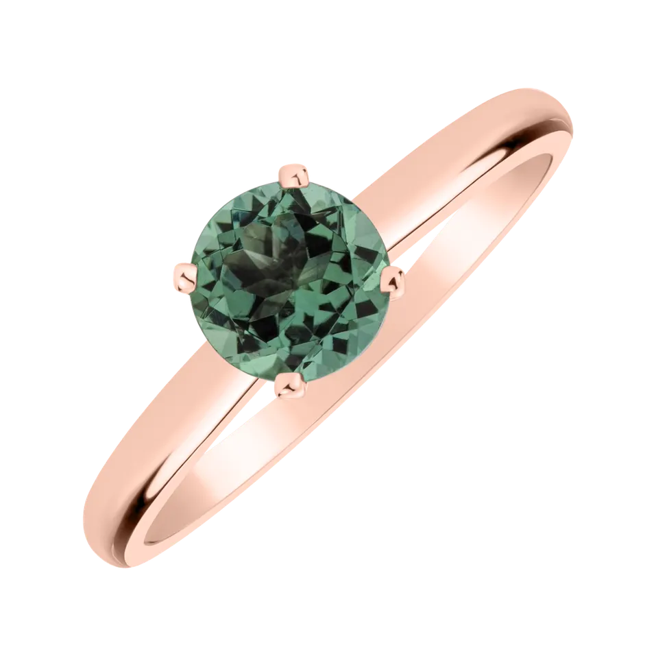 Ring with Turquoise Tourmaline Bonbon