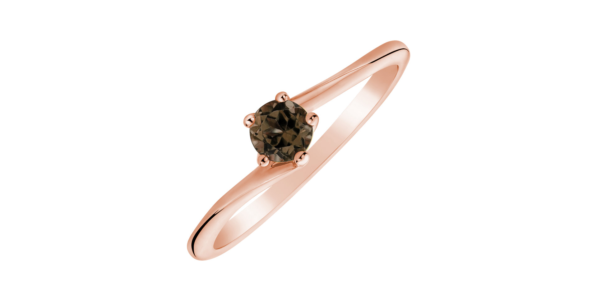 Ring with Smoky Quartz Bonbon