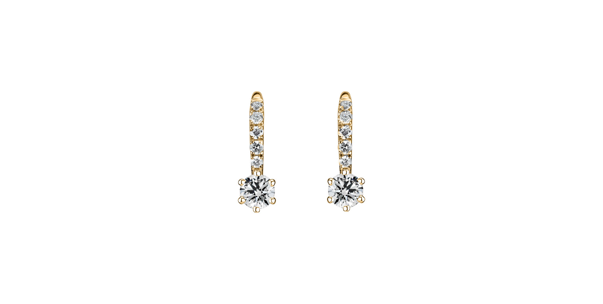 Diamond earrings Sparkless