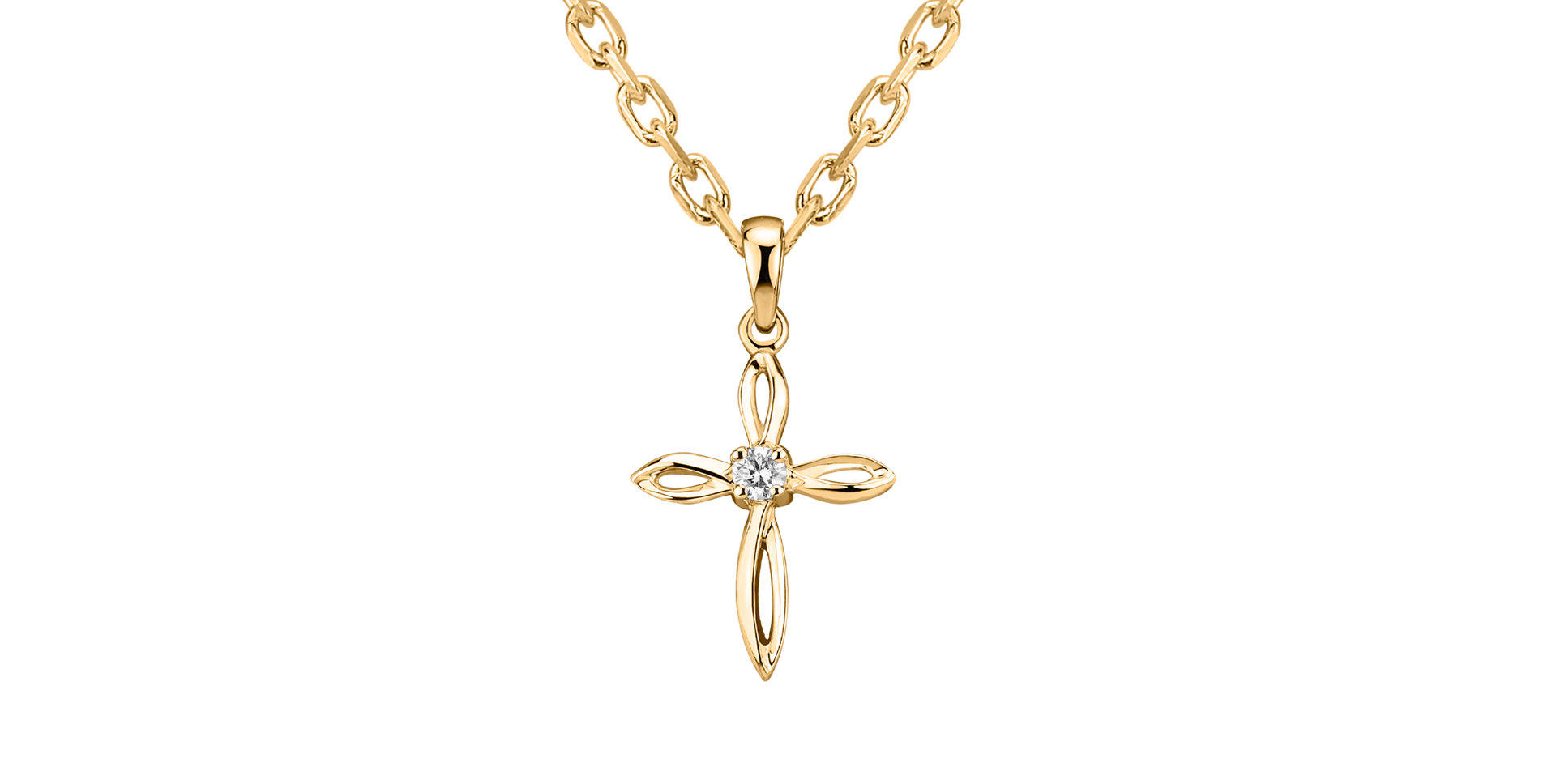 Diamond pendant Symbol of Faith