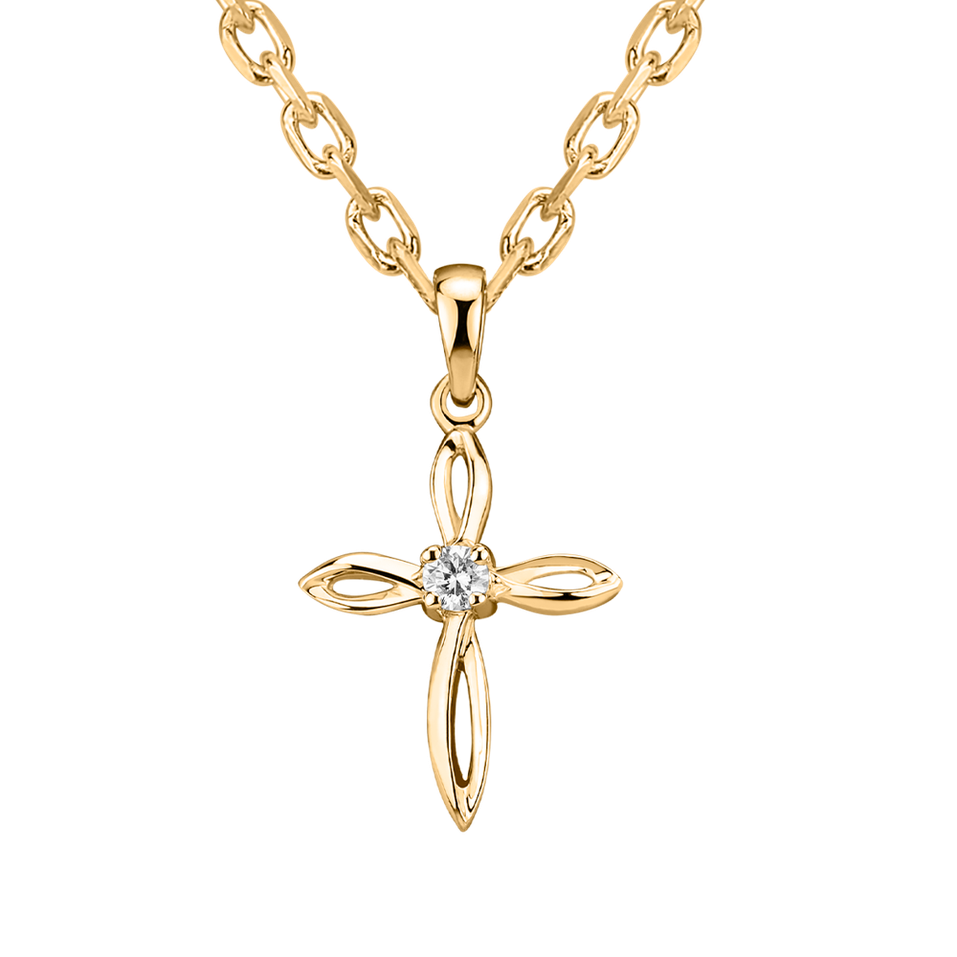 Diamond pendant Symbol of Faith