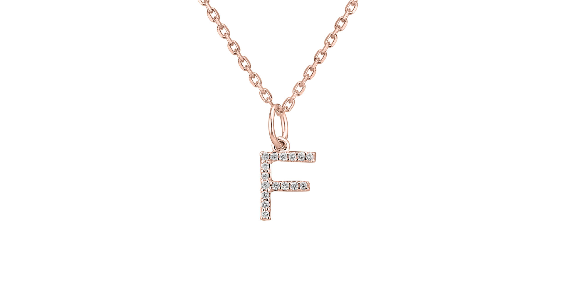 Diamond pendant Line Glitter  F