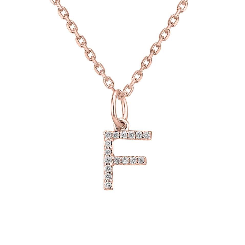 Diamond pendant Line Glitter  F