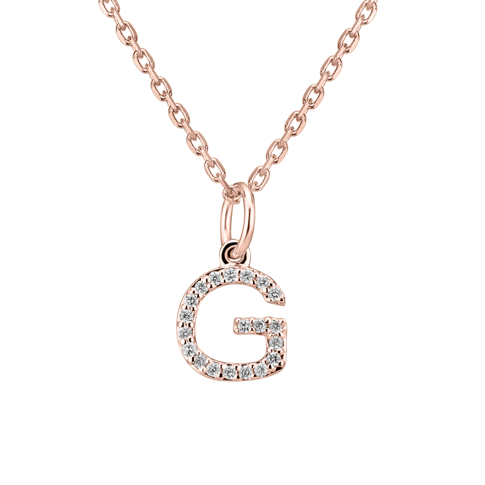 Diamond pendant Line Glitter  G