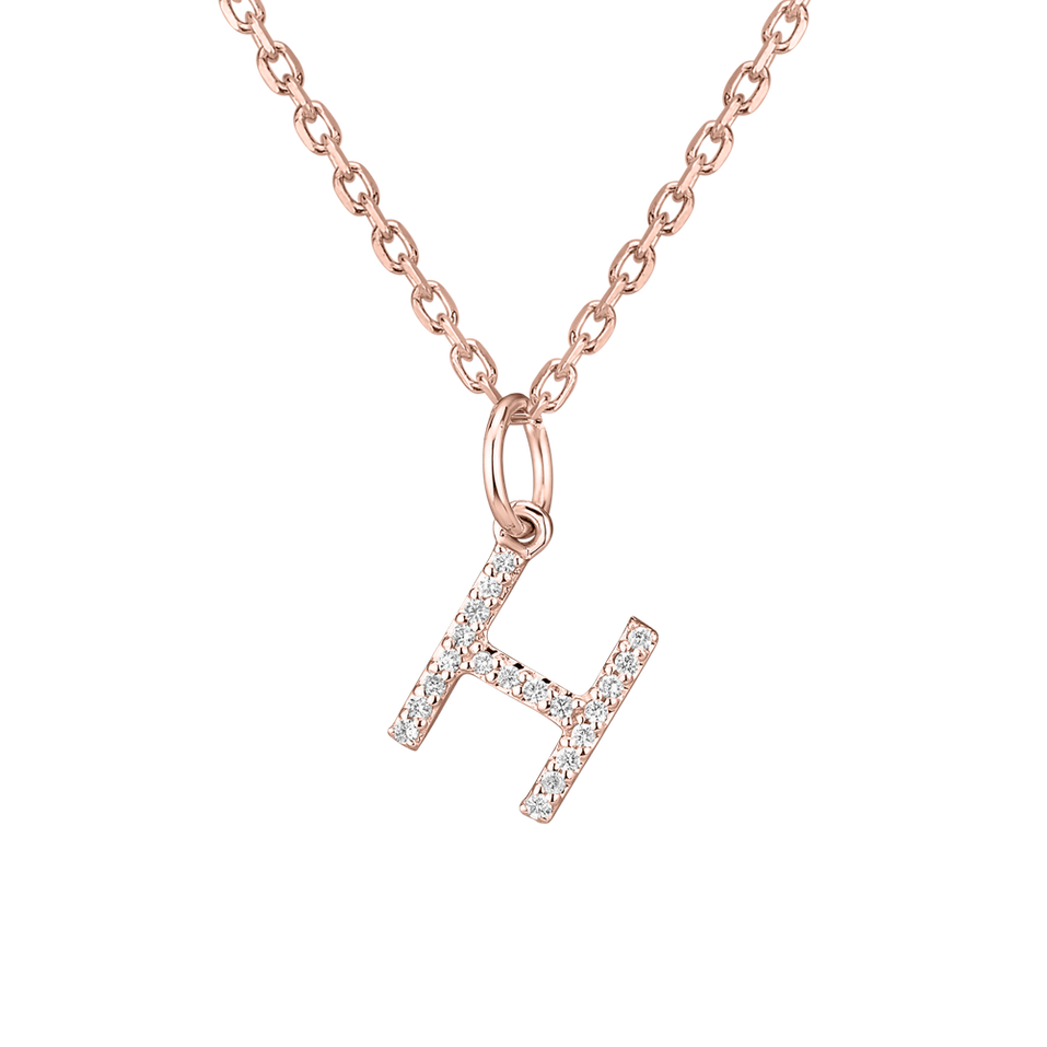 Diamond pendant Line Glitter  H