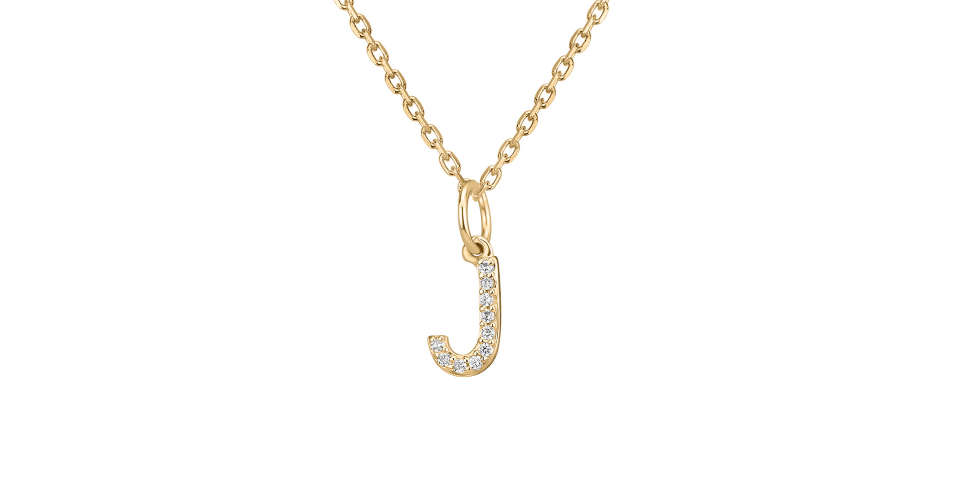 Diamond pendant Line Glitter  J
