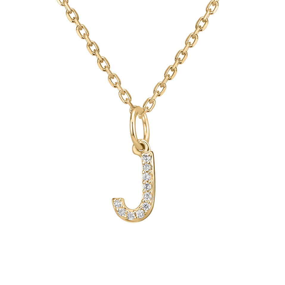 Diamond pendant Line Glitter  J