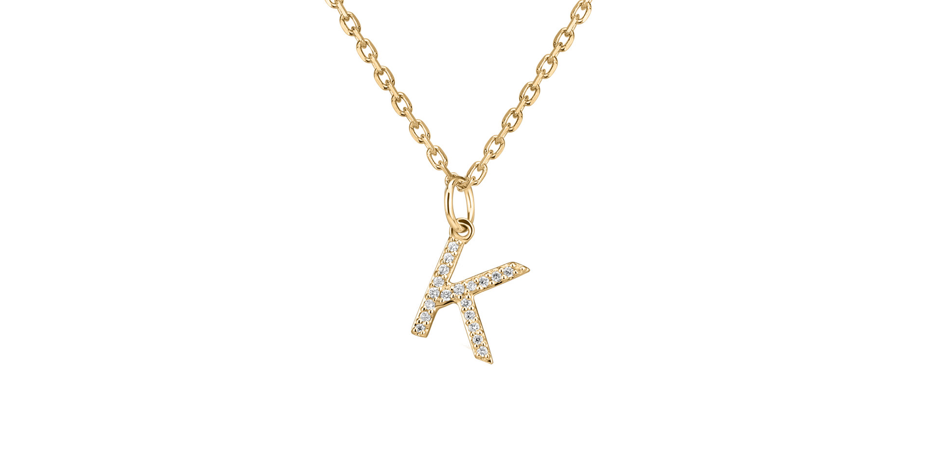 Diamond pendant Line Glitter  K