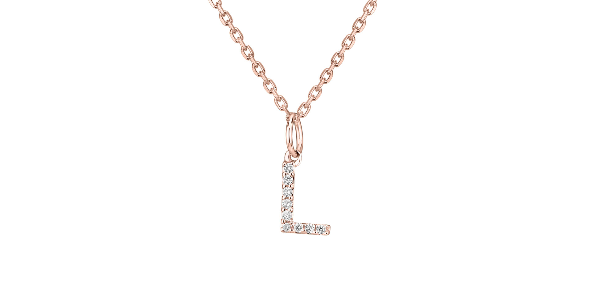 Diamond pendant Line Glitter  L