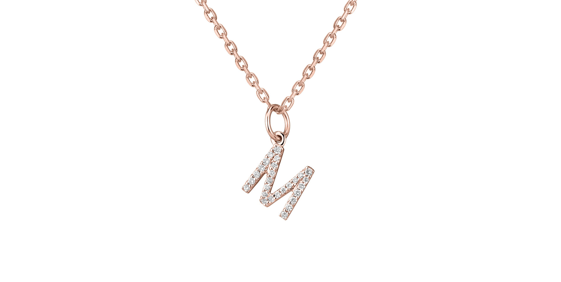 Diamond pendant Line Glitter  M