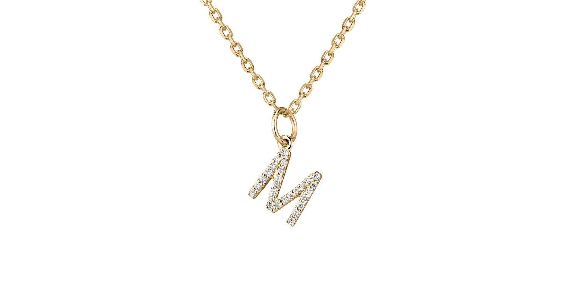 Diamond pendant Line Glitter  M