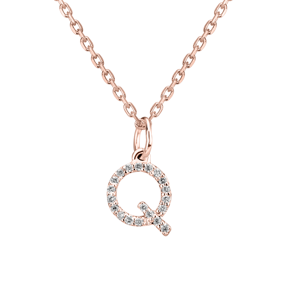 Diamond pendant Line Glitter  Q
