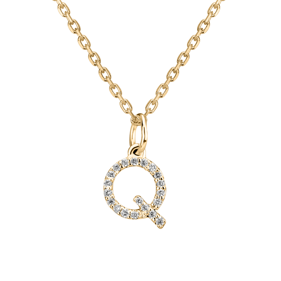 Diamond pendant Line Glitter  Q