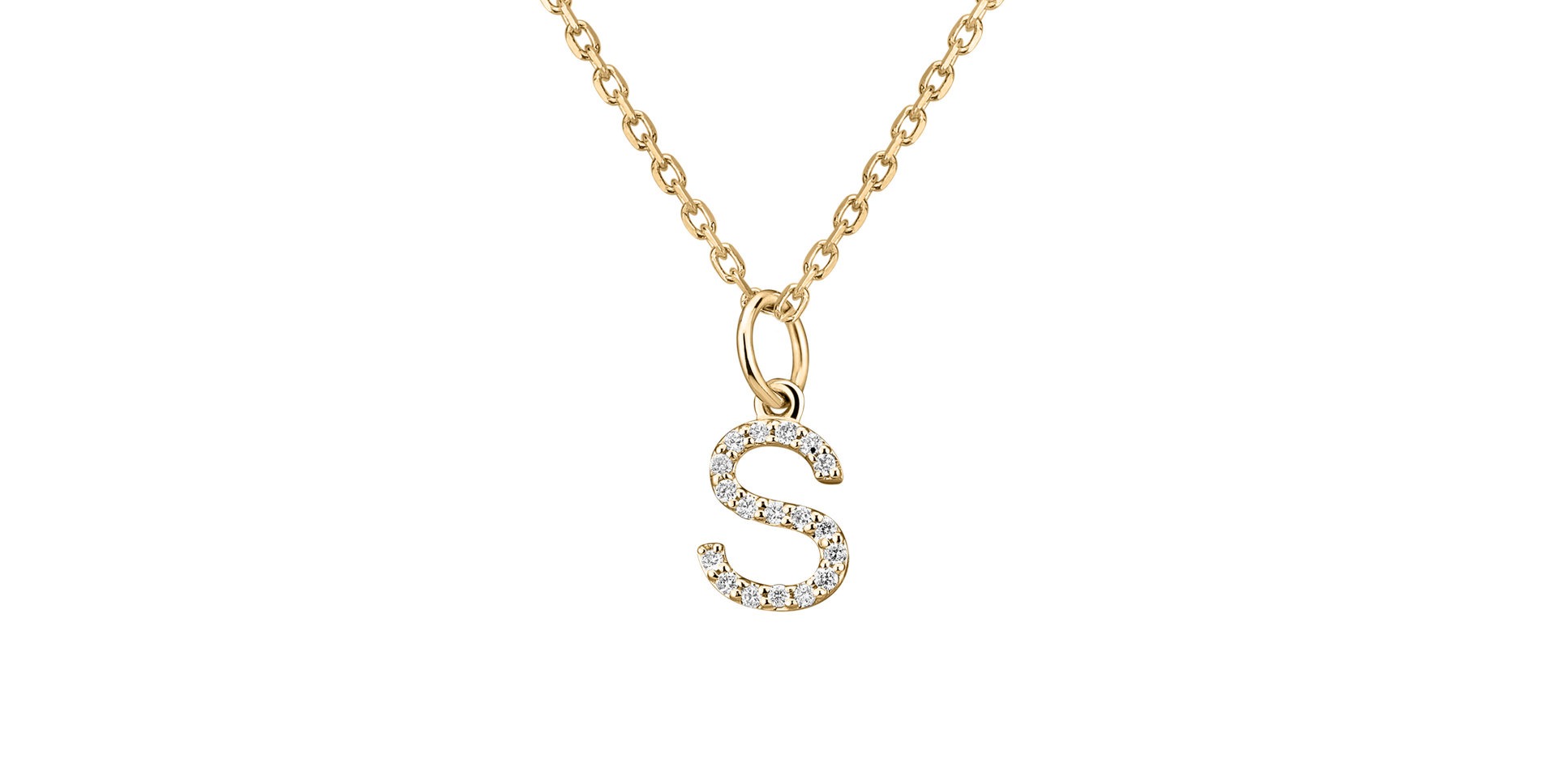 Diamond pendant Line Glitter  S