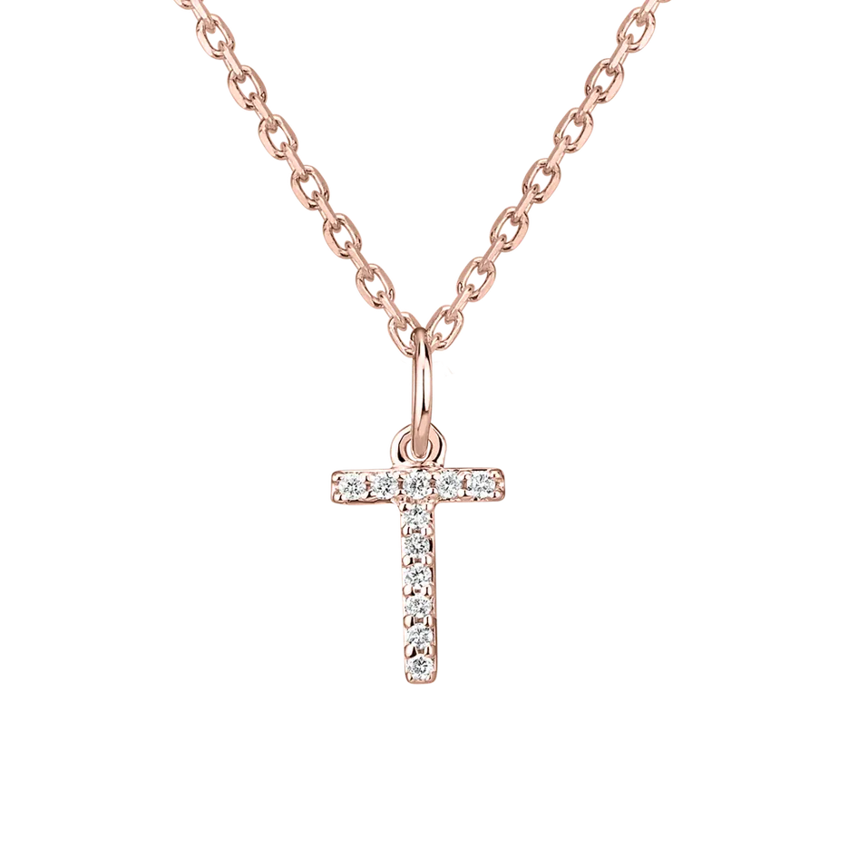 Diamond pendant Line Glitter  T