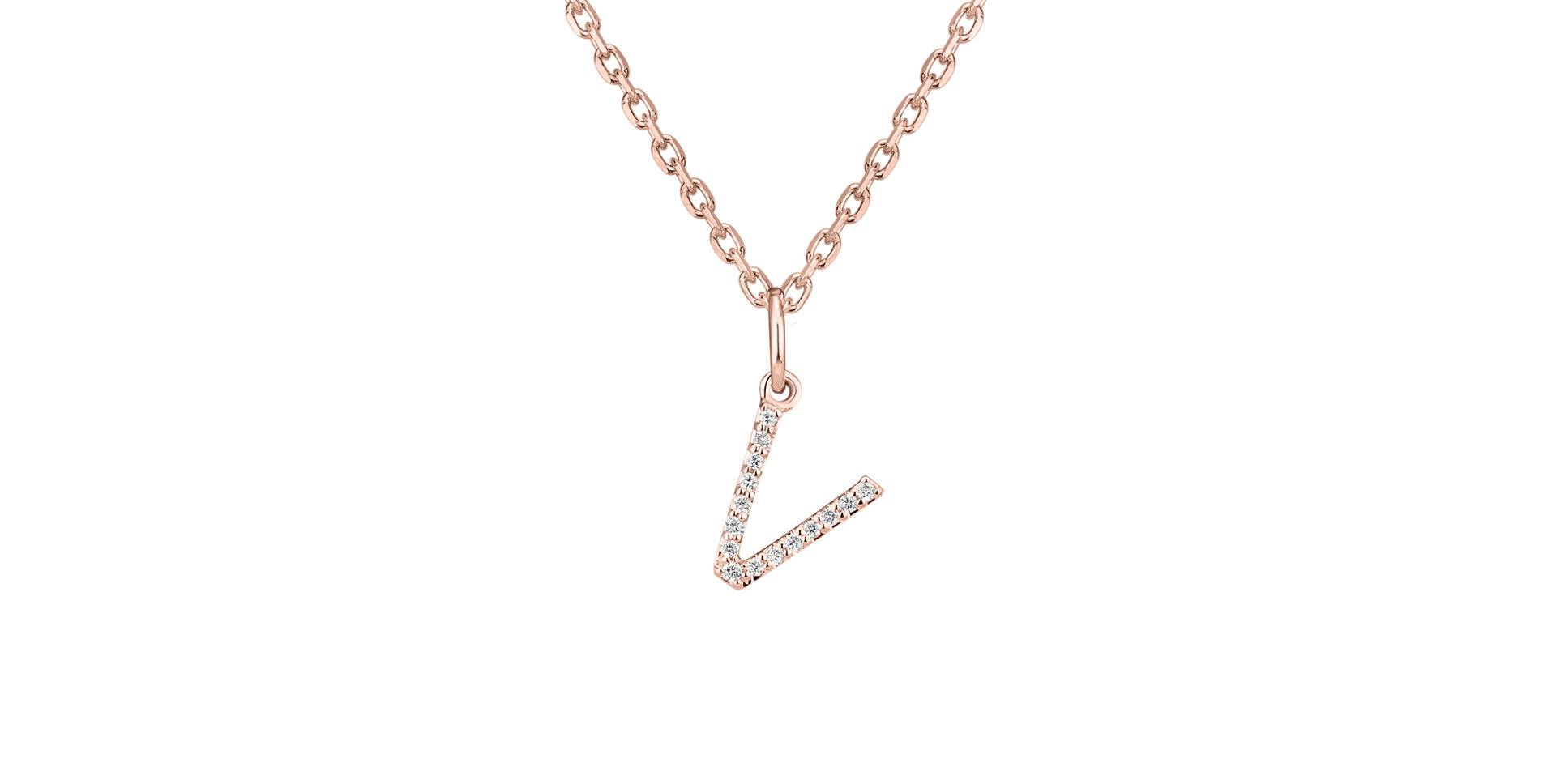 Diamond pendant Line Glitter  V