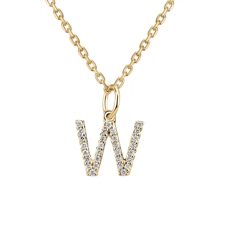 Diamond pendant Line Glitter  W