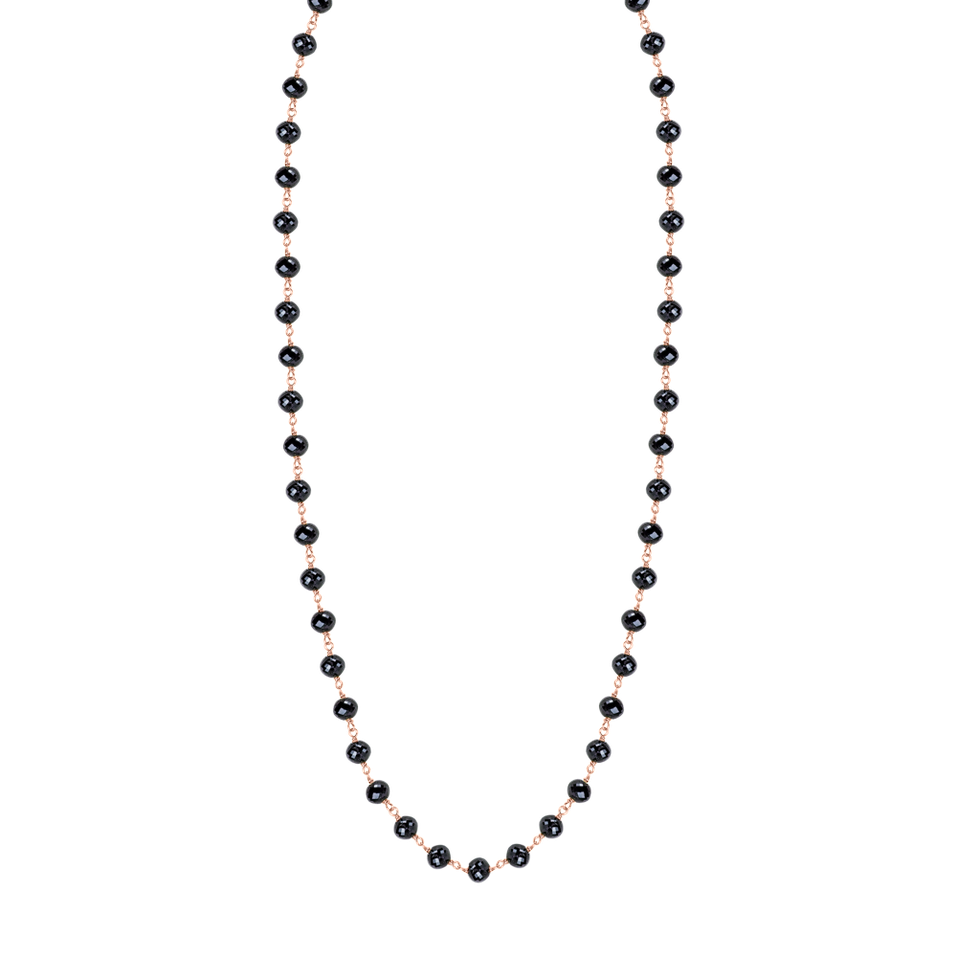 Necklace with black diamonds Dark Melody