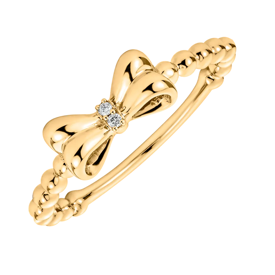 Diamond ring Bow Knot