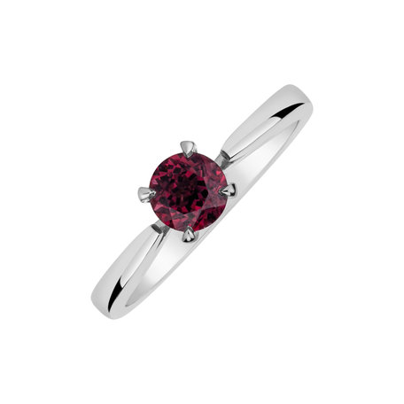 Ring with Garnet and diamonds Clotilde