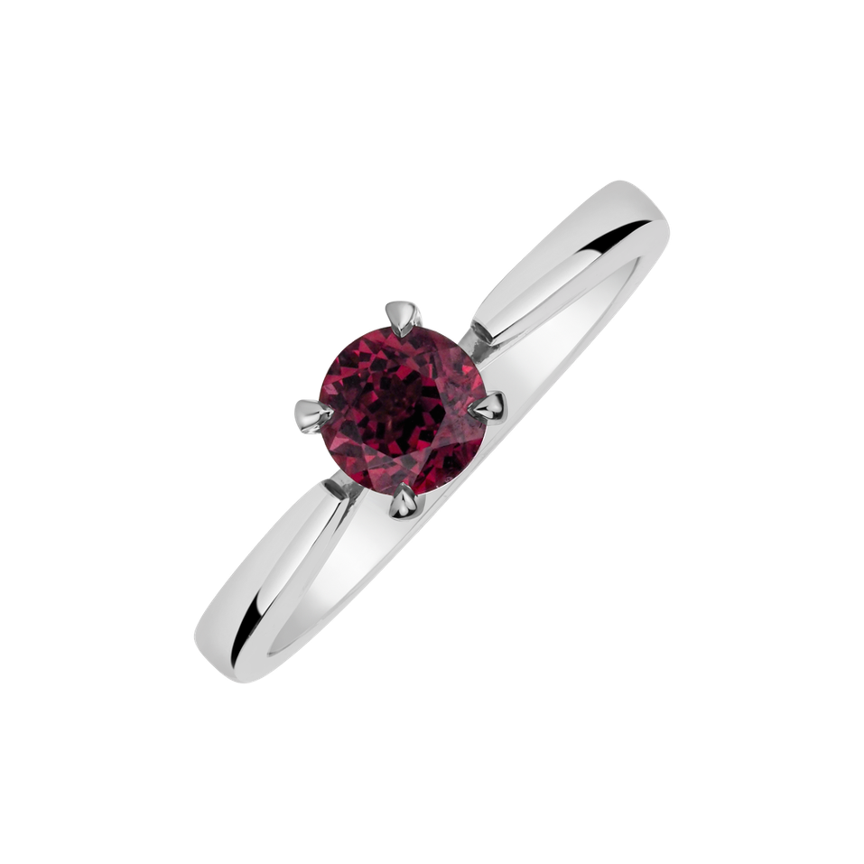 Ring with Garnet and diamonds Clotilde