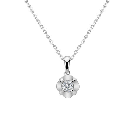 Diamond pendant Glossy Flower