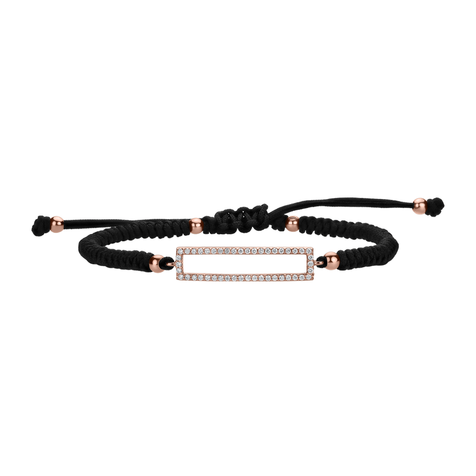 Bracelet with diamonds Golden  Blackout