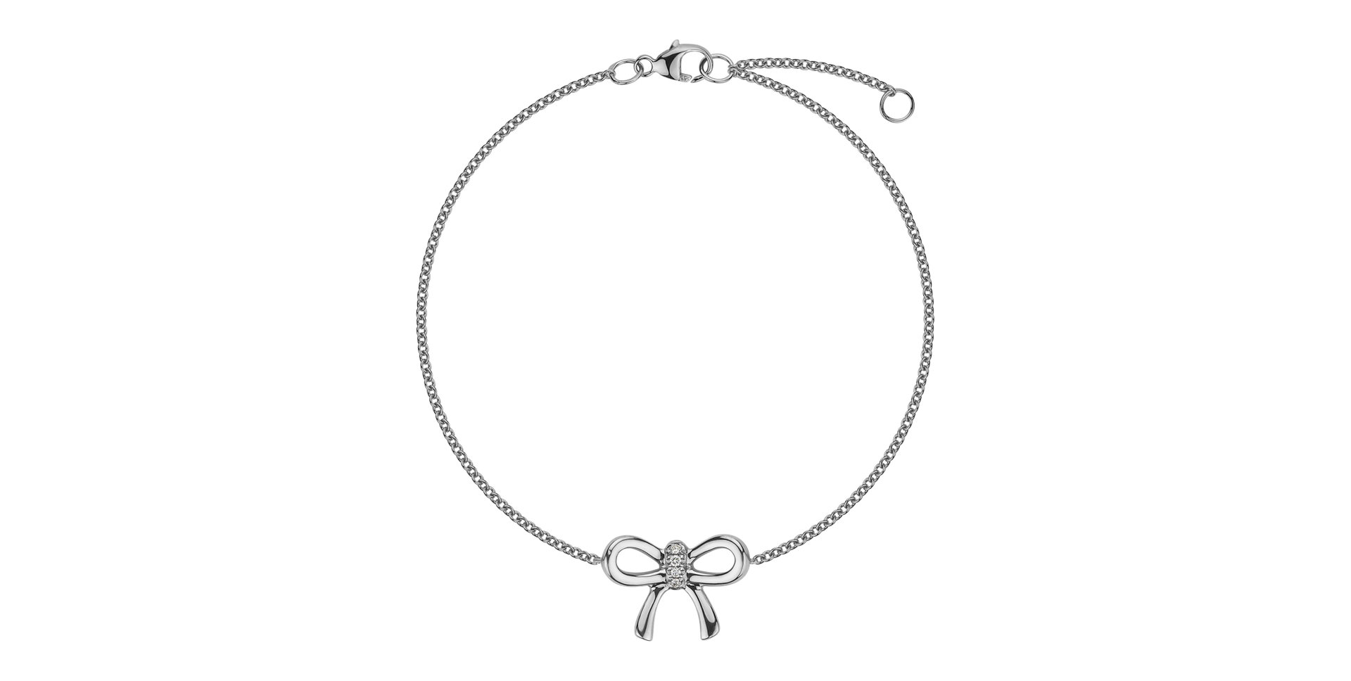 Bracelet with diamonds Lucky Bow