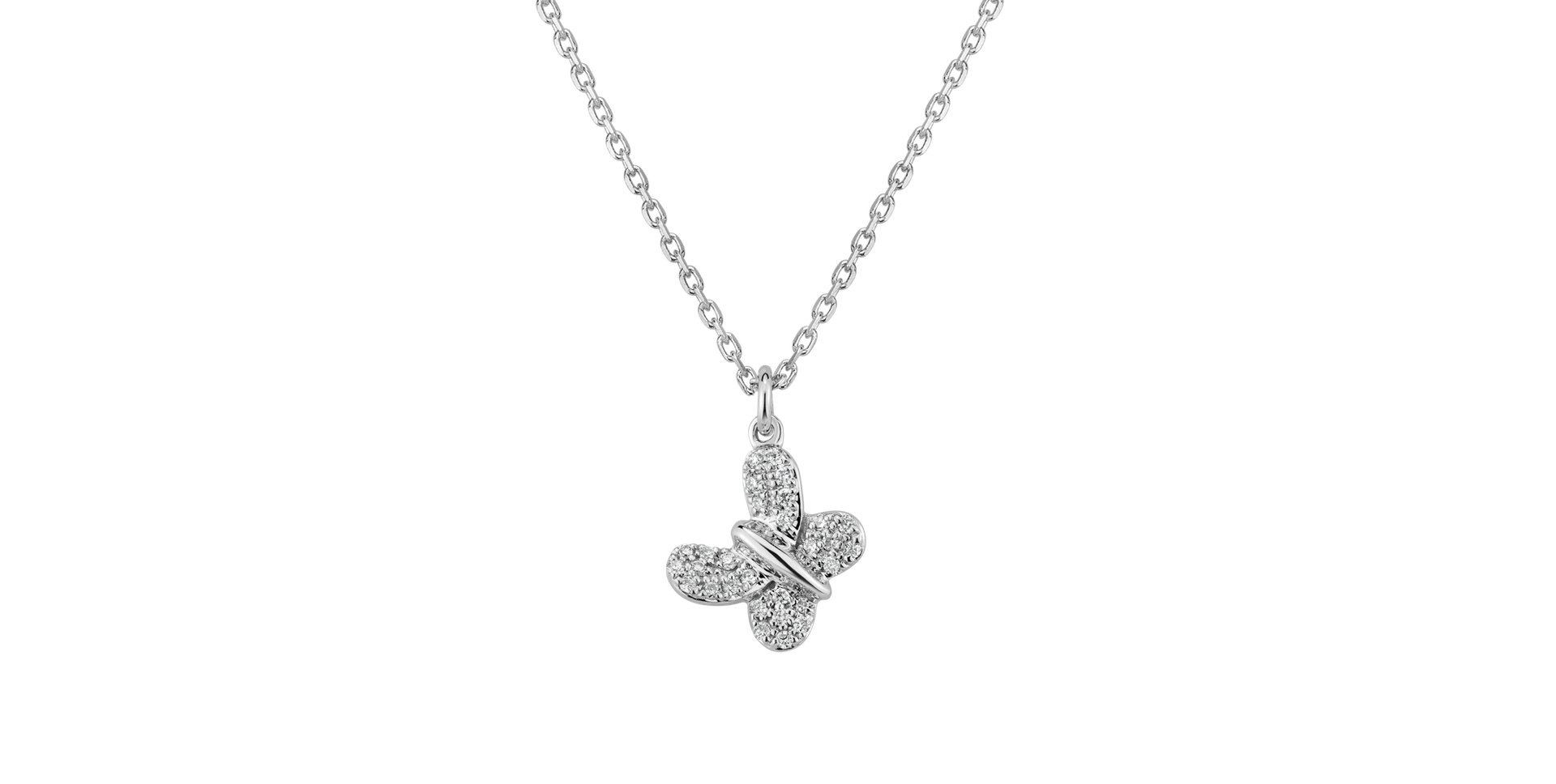Diamond necklace Fairy Butterfly