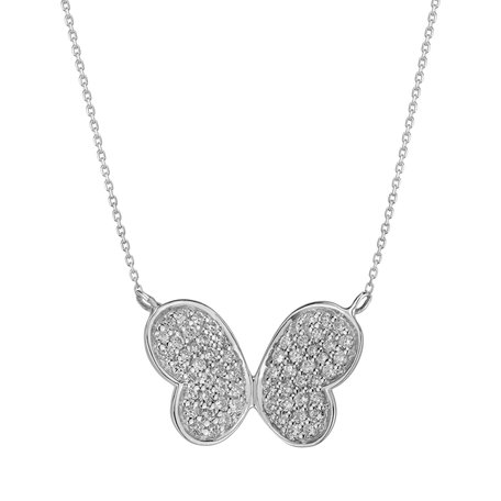 Diamond necklace Underestimated Butterfly