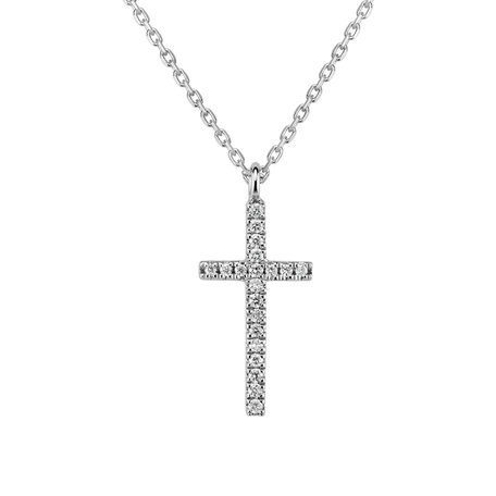 Diamond necklace Shimmering Cross