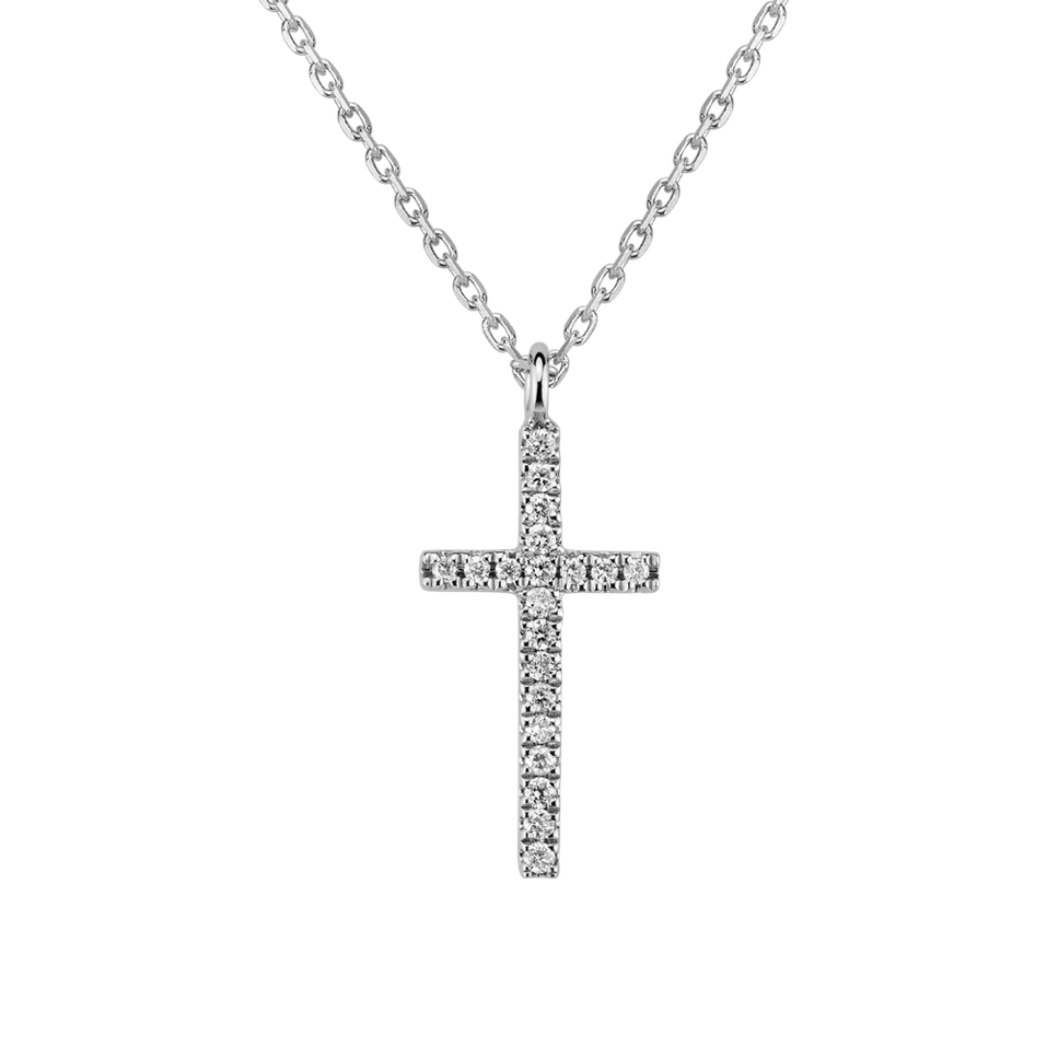 Diamond necklace Shimmering Cross