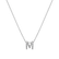 Diamond necklace Glittering Letter M2