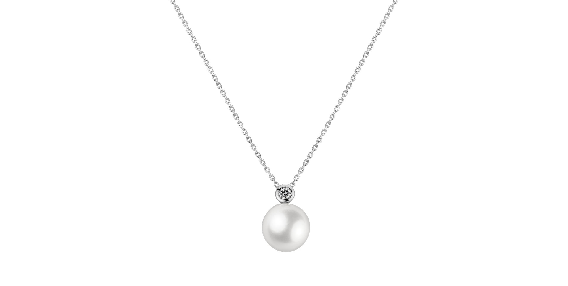 Diamond pendant with Pearl Atlantic
