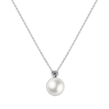 Diamond pendant with Pearl Atlantic