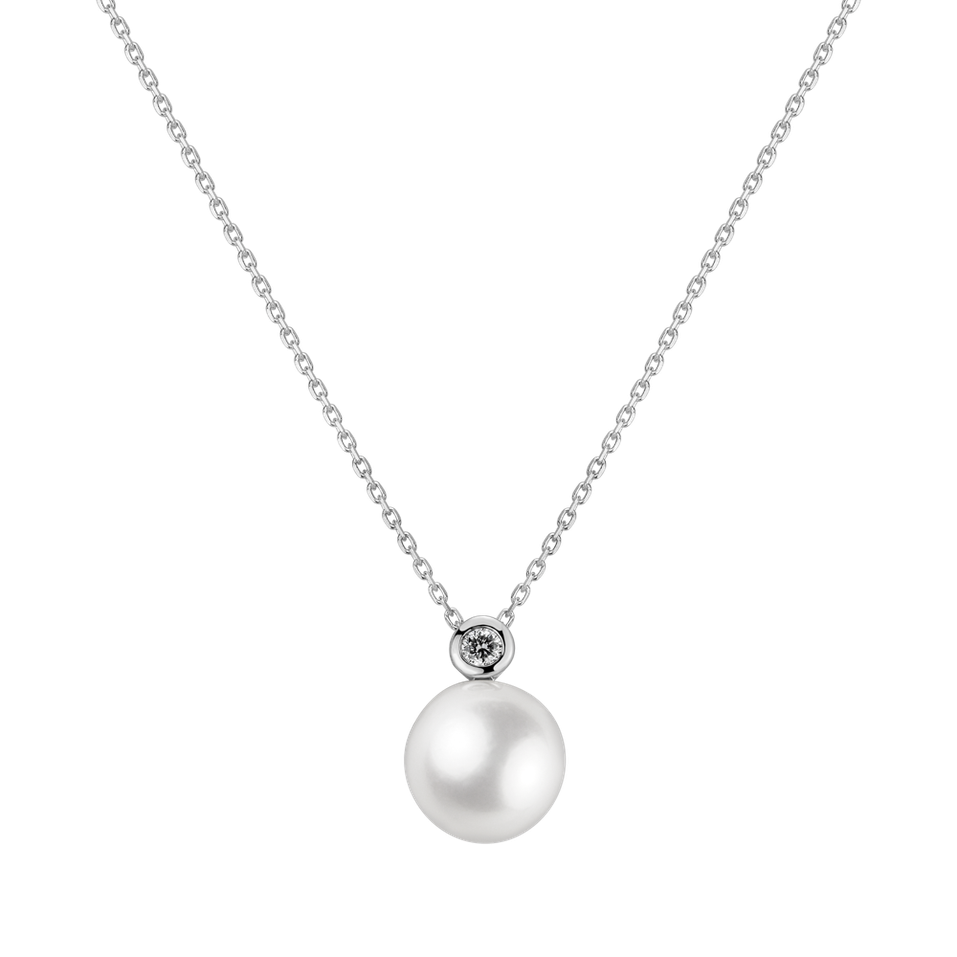 Diamond pendant with Pearl Atlantic