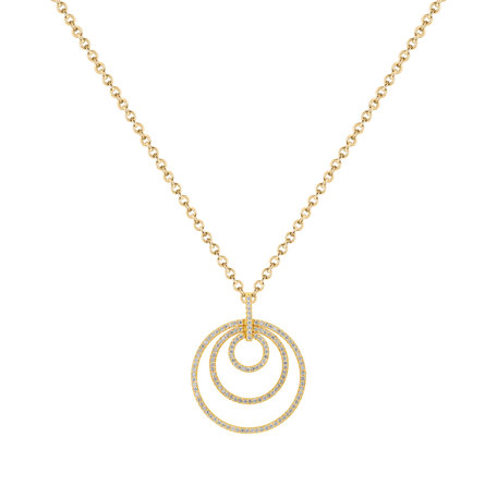 Diamond pendant with necklace Faithful Virtue