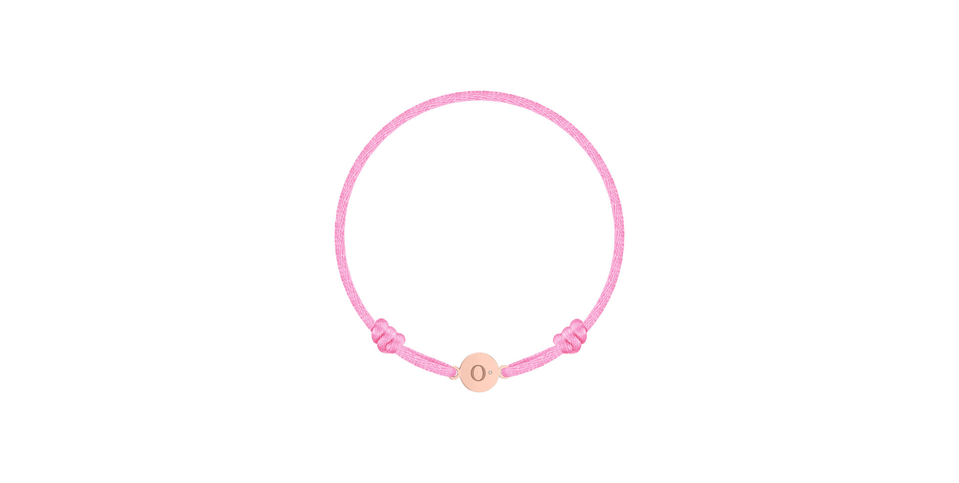Children's diamond bracelet Circle Letter O