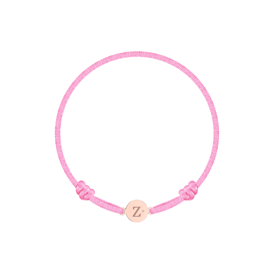 Children's diamond bracelet Circle Letter Z