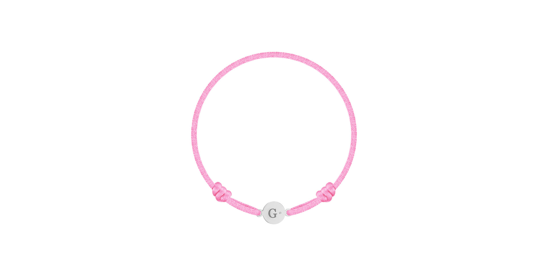 Children's diamond bracelet Circle Letter G