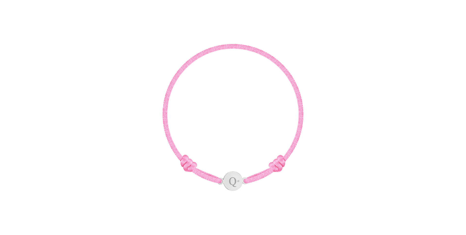 Children's diamond bracelet Circle Letter Q